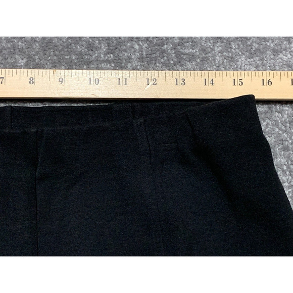 Talbots Ankle Pants Women Size L Black Stretch Pull-On Ponte Career Workwear - Picture 8 of 11